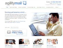 Tablet Screenshot of agilitymail.co.uk